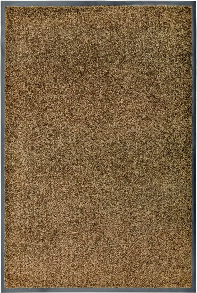 The Living Store Fußmatte Waschbar Braun 60x90 cm