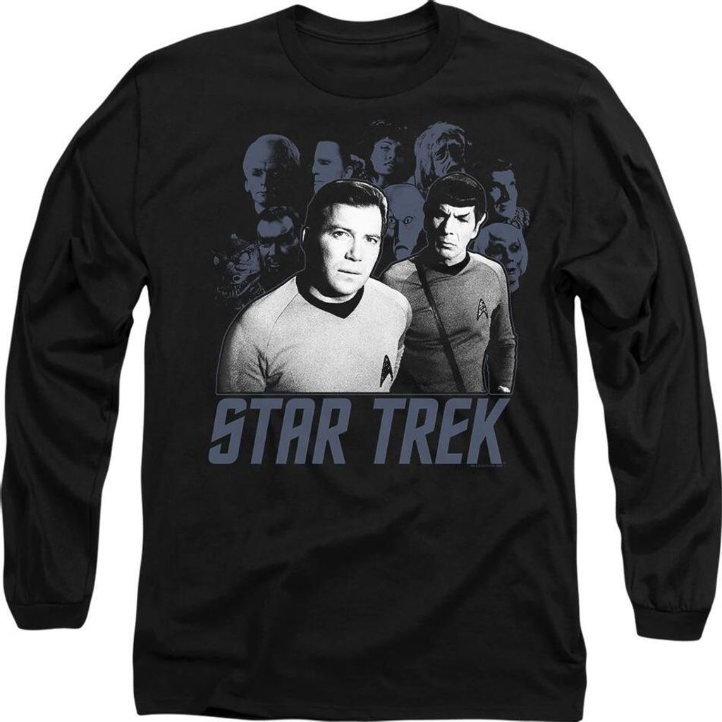 Star Trek - "Kirk Spock & Company" T-Shirt für Herren/Damen Uni TV10351 (XL) (Schwarz)