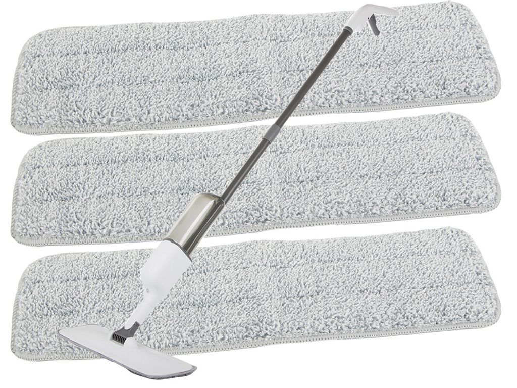 Flachmopp mit rotierendem Strahl, Vollstrahl, 3x Ersatztücher