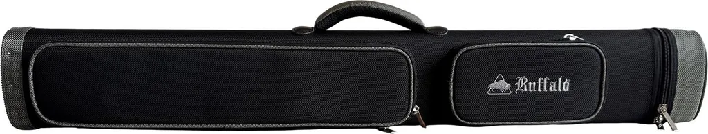 Housse de Billard Buffalo 2B 4S en Toile Noire pour Queues de Billard