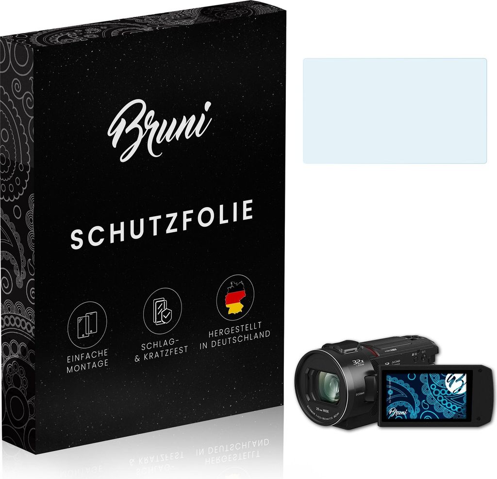 atFoliX 4061187808342, Transparent, Panasonic, HC-VXF11, Klare Bildschirmschutzfolie, Kratzresistent, Glänzend