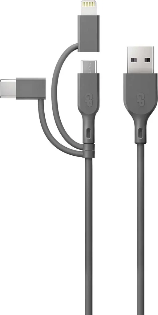 Smetti di Cercare Cavi! GP 3-in-1 USB-C Micro Lightning 1m