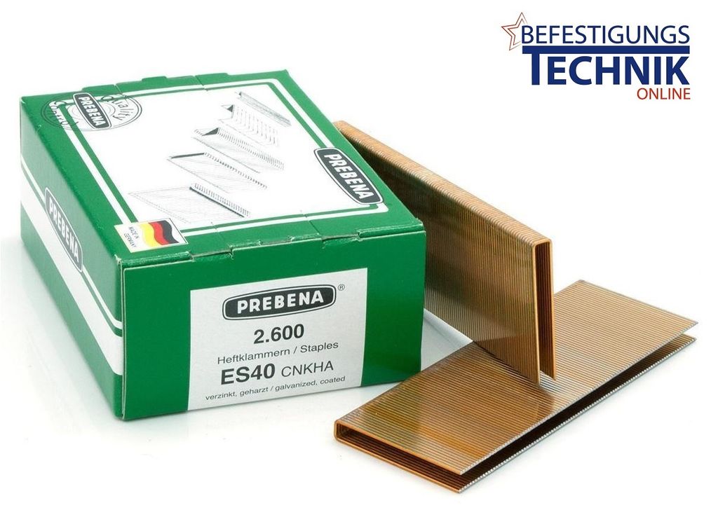 Prebena ES40CNKHA Klammern Heftklammern Typ ES 2600 Stück Produktbild 