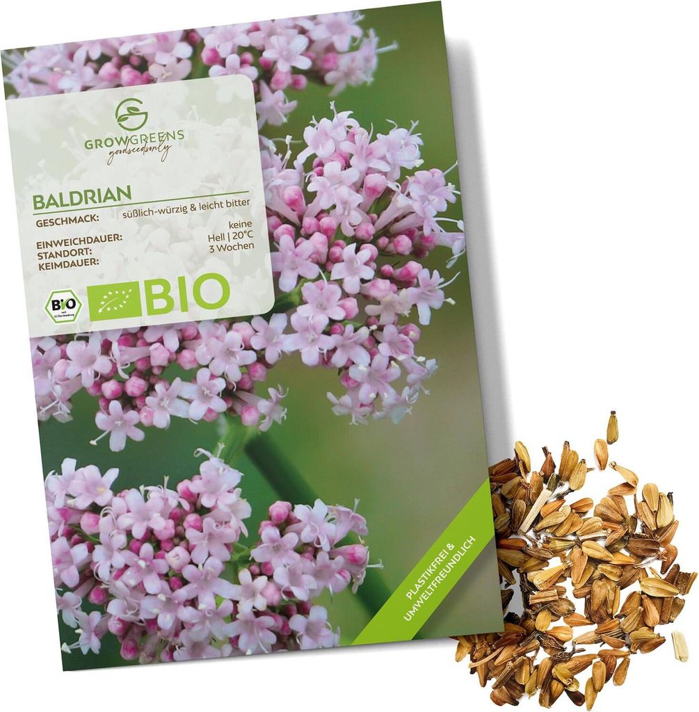 Baldrian Samen - Heilkräuter Saatgut aus biologischem Anbau Produktbild 