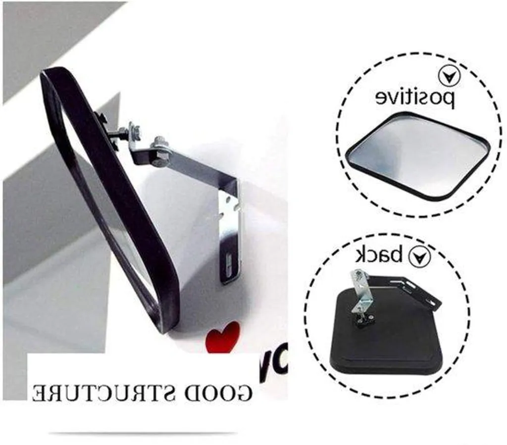 Miroir pour aide au stationnement garage 16 x 19 cm vision grand angle