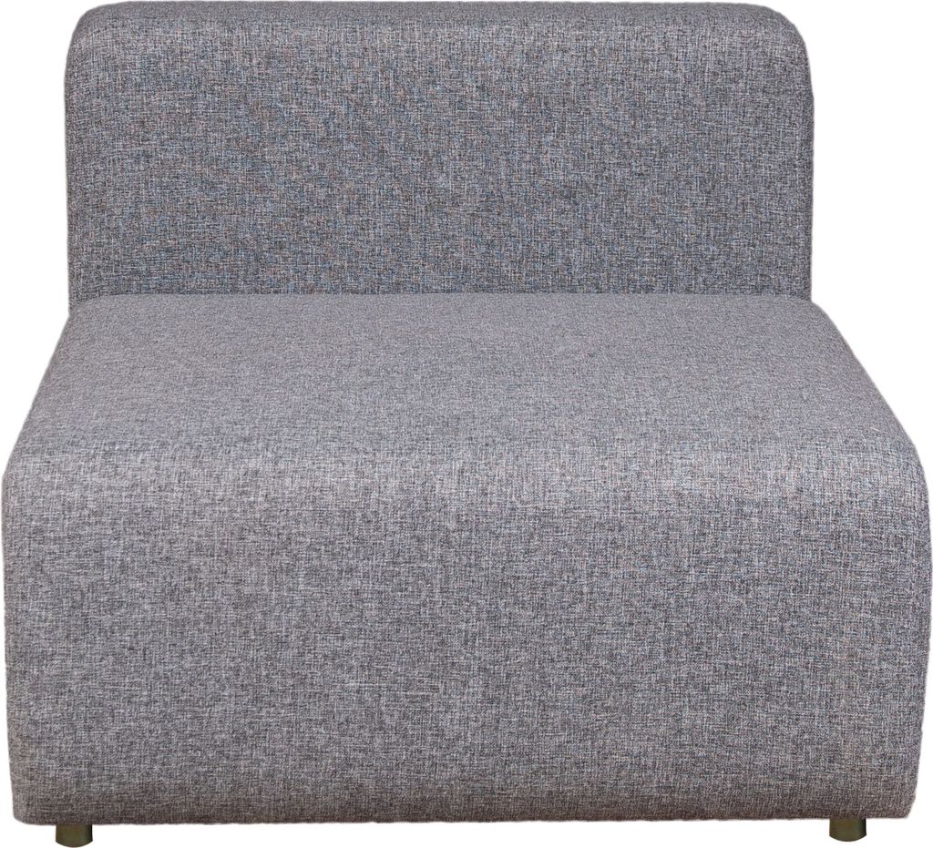 Sofa-Modul ‘Suldal’ Sitzelement Mittelteil 110 x 83 x 68 cm Textil Grau