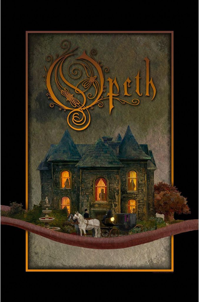 Opeth - Poster "In Cauda Venenum", Stoff RO6242 (106 cm x 70 cm) (Schwarz)