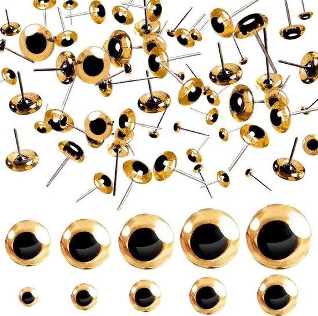 Sicherheitsaugen für Plüschhändchen - 3 bis 12 mm - Selbstbausatz für Basteln