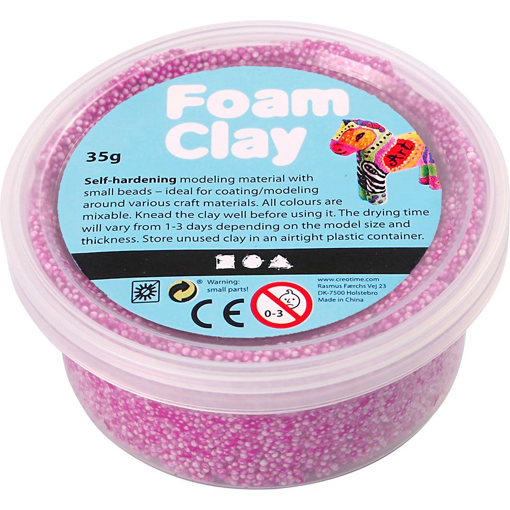Foam Clay Modelliermasse, Neonlila
