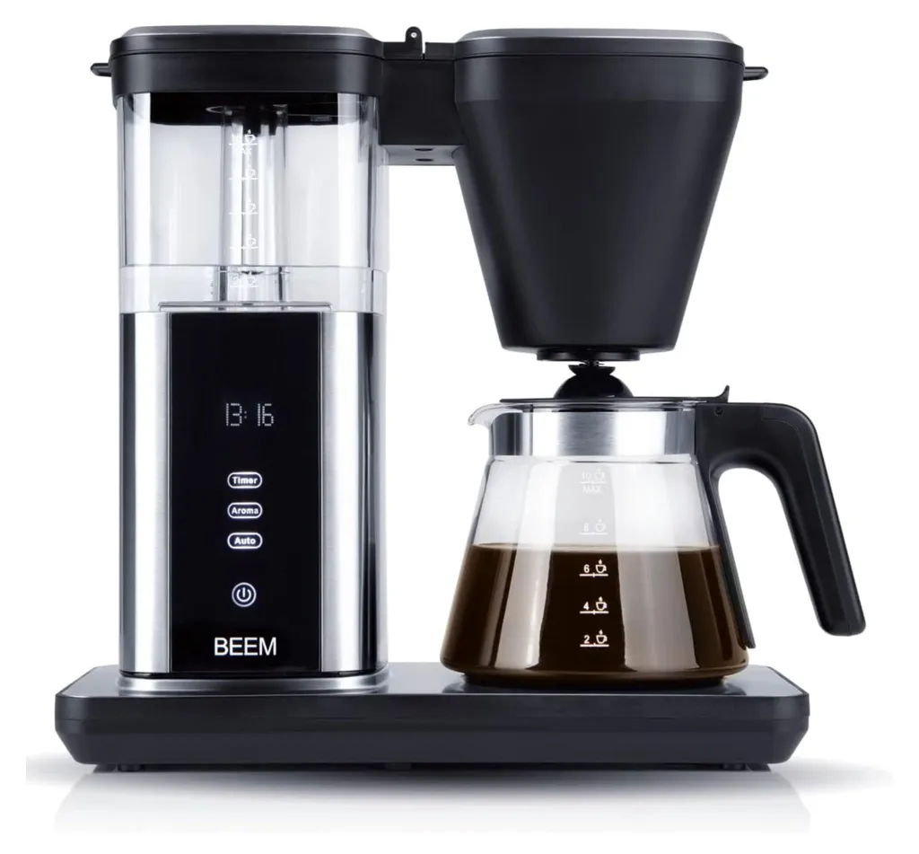 Cafetière filtre BEEM Direct-Brew avec minuterie et écran tactile LED