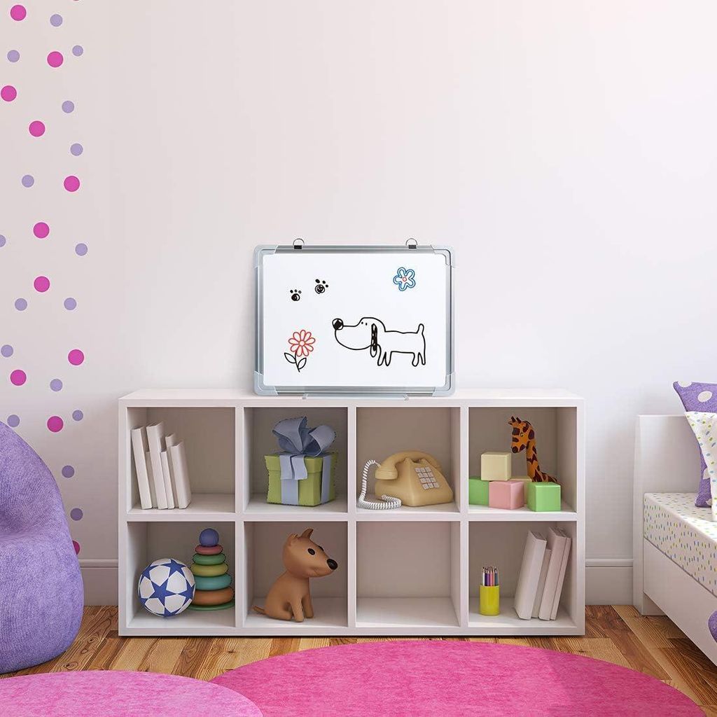 Allecto Premium - Magnetisches Whiteboard 40x30 cm - Trocken abwischbar - Für Zuhause und Büro - Inklusive Marker und Magnete - Schulboard für d...