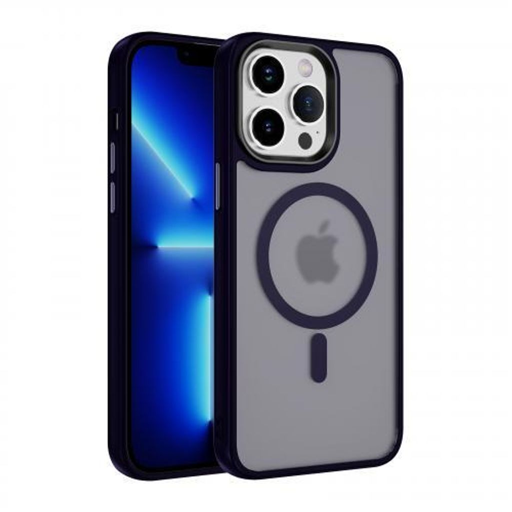 Armor-Magnethülle für Apple iPhone Serie - Farbe: Dunkles Violett - Modellkompatibilität: Für Apple iPhone 15 Pro - Displayglas: Ohne 9H Displa...