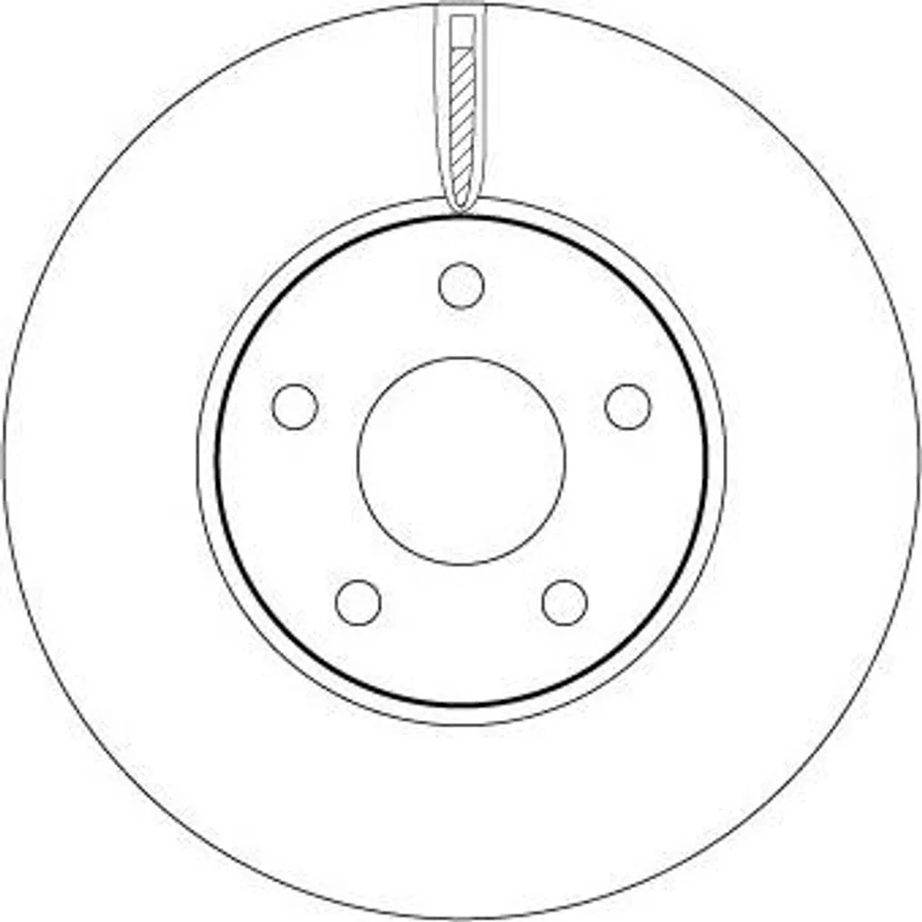 Lot de 2 disques de frein 282mm FORD Focus Mk4 pour montage arrière