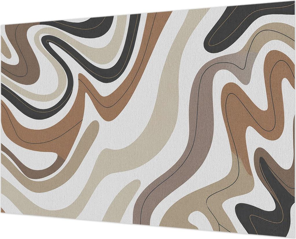 Wandtapete - Dekorative Tapete für Wohnzimmer - Tapetenfolie für Wanddekoration - 152x104 cm - Harmonische Wellen