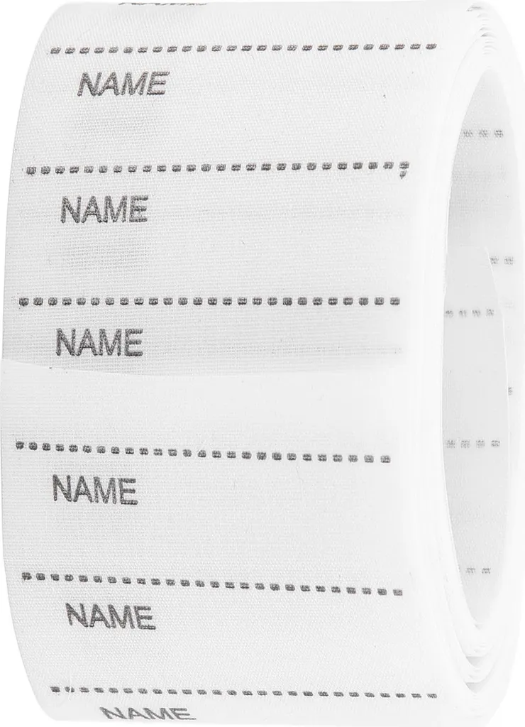 Etichette per indumenti scrivibili 5,5 cm | Termoadesive scuola e lavanderia - 1
