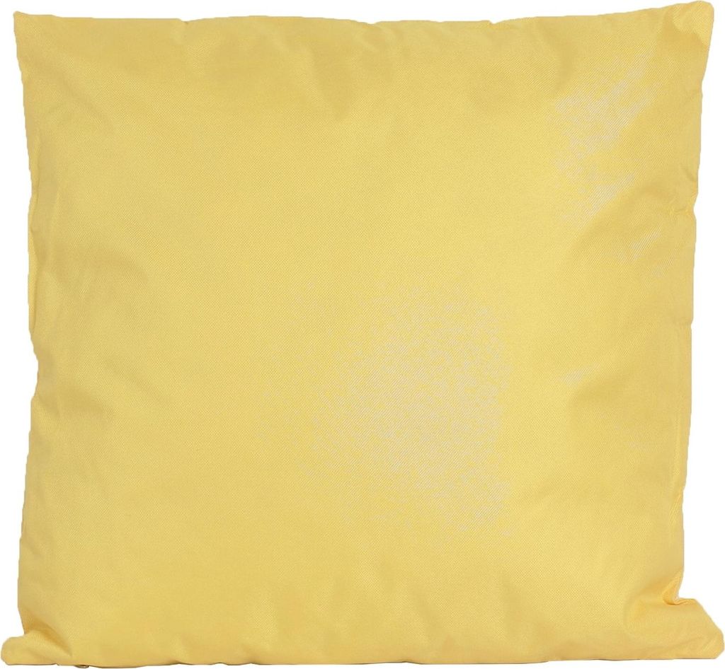 Outdoor Lounge Kissen 45x45cm Dekokissen Inkl. Füllung Wasserfest Sitzkissen Garten Stuhl Lotus Effekt , Farbe:Gelb