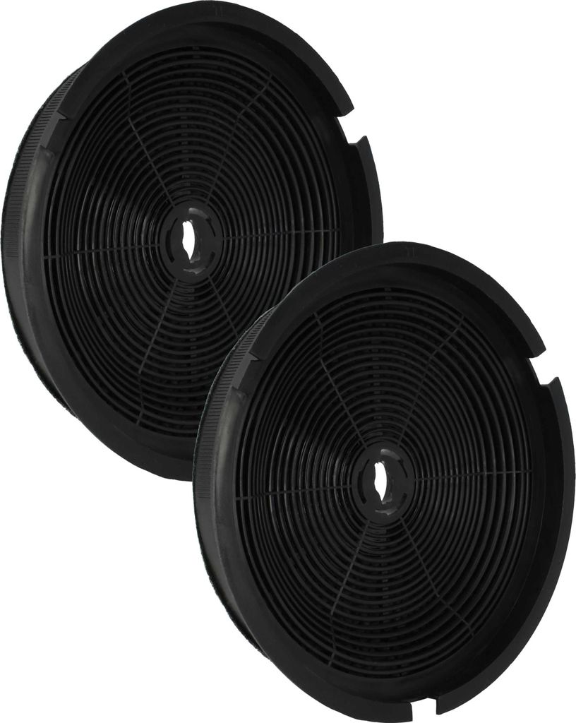 vhbw 2x Aktivkohlefilter kompatibel mit Zanker ZENITH 90 X, ZENITH 90 WH Dunstabzugshaube - 19 cm