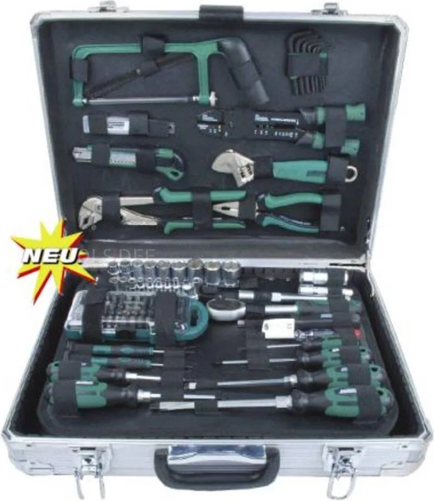 Mallette à outils complète 124 pièces avec pinces et clés Mannesmann