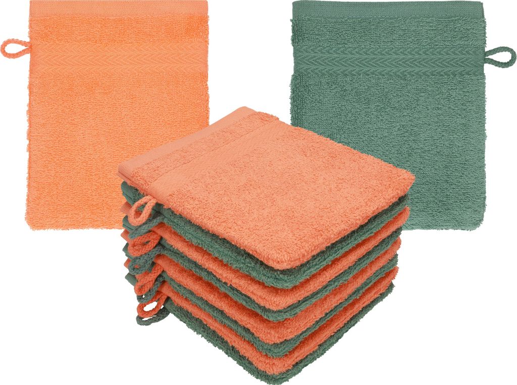 Betz 10 Stück Waschhandschuhe 16x21 cm PREMIUM 100% Produktbild 
