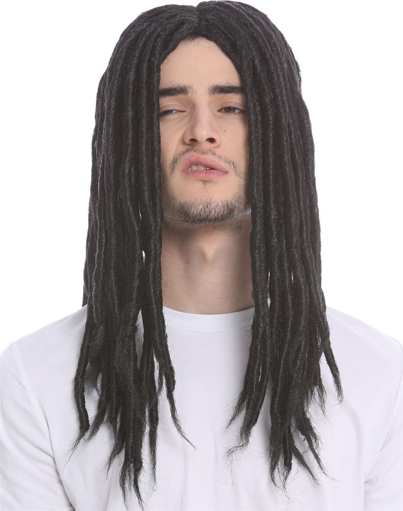 WIG ME UP Perücke Dreadlocks Rasta Schwarz lang91587-ZA103 Produktbild 