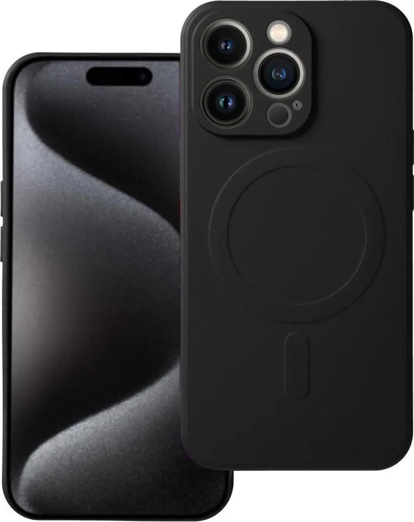 Cover Business MagSafe iPhone 15 Pro Max Nero - Eleganza Professionale