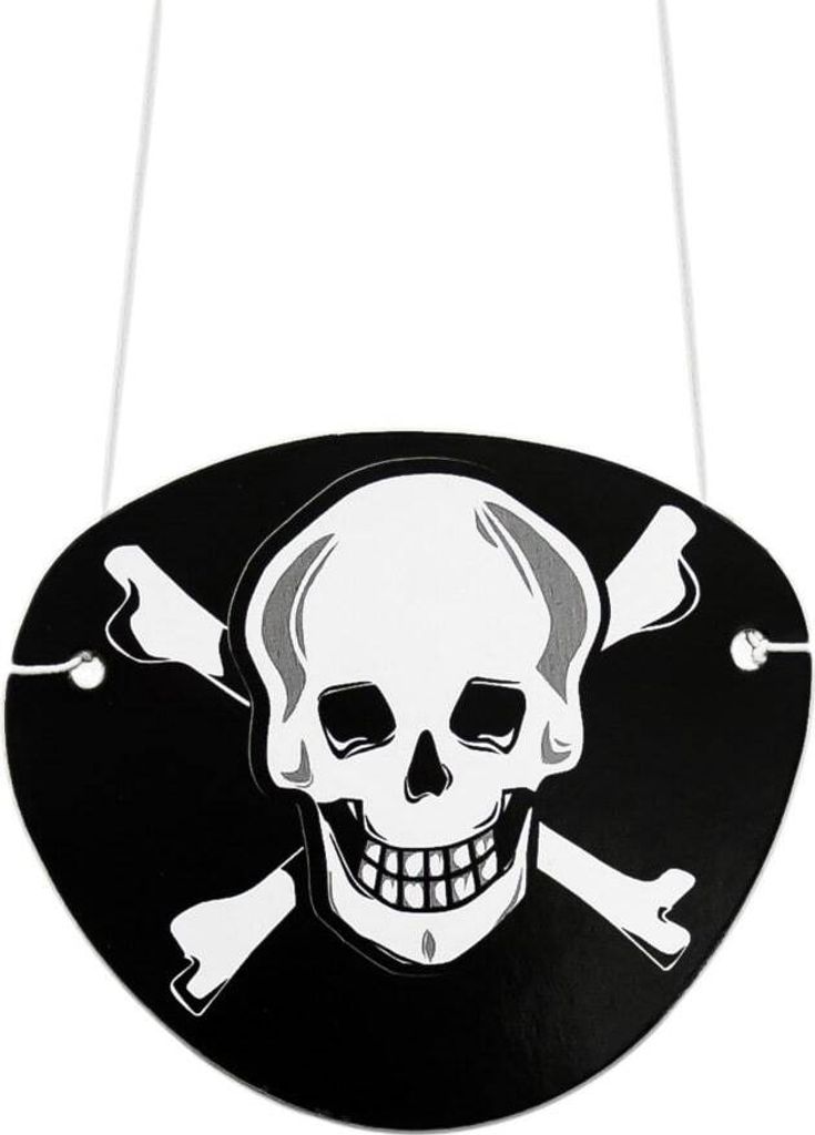 Oblique Unique 12 Piraten Augenklappe Piratenkostüm Produktbild 
