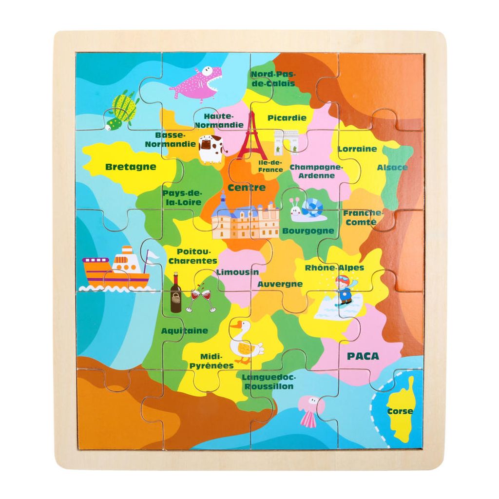 Small Foot 4270 Rahmenpuzzle Frankreich (1 Stück)