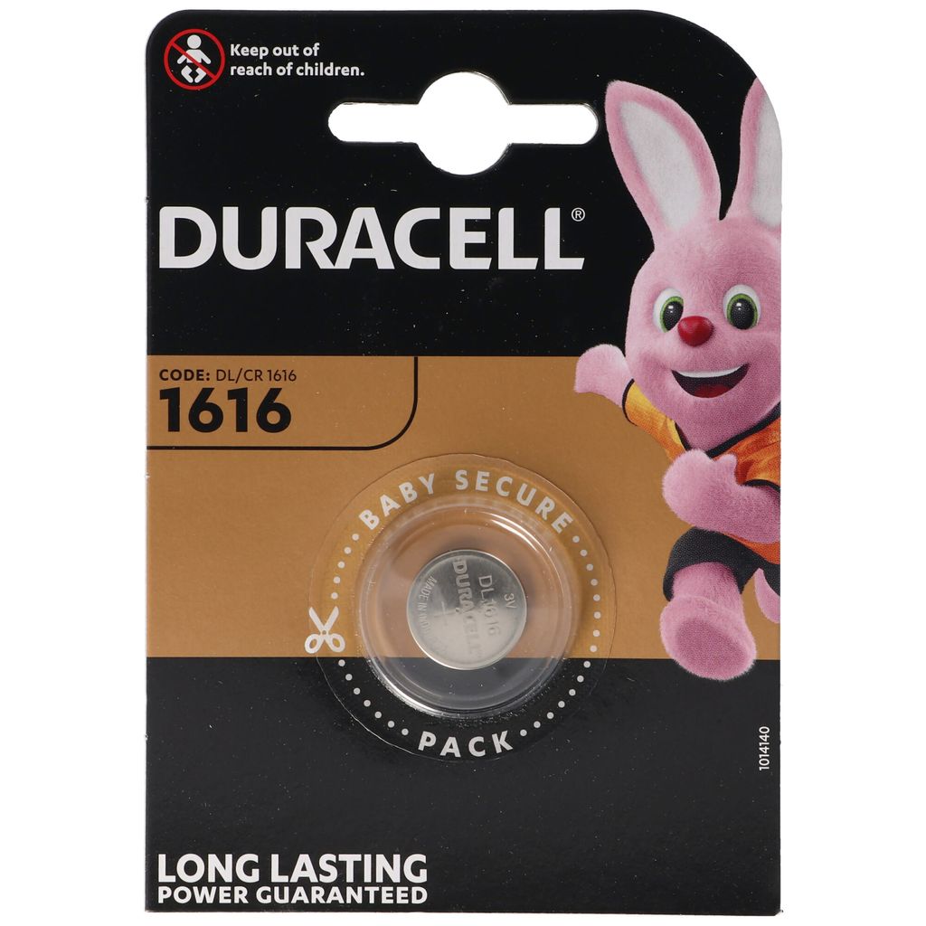 Duracell Batterie Knopfzelle CR1616 3.0V Lithium        Produktbild 