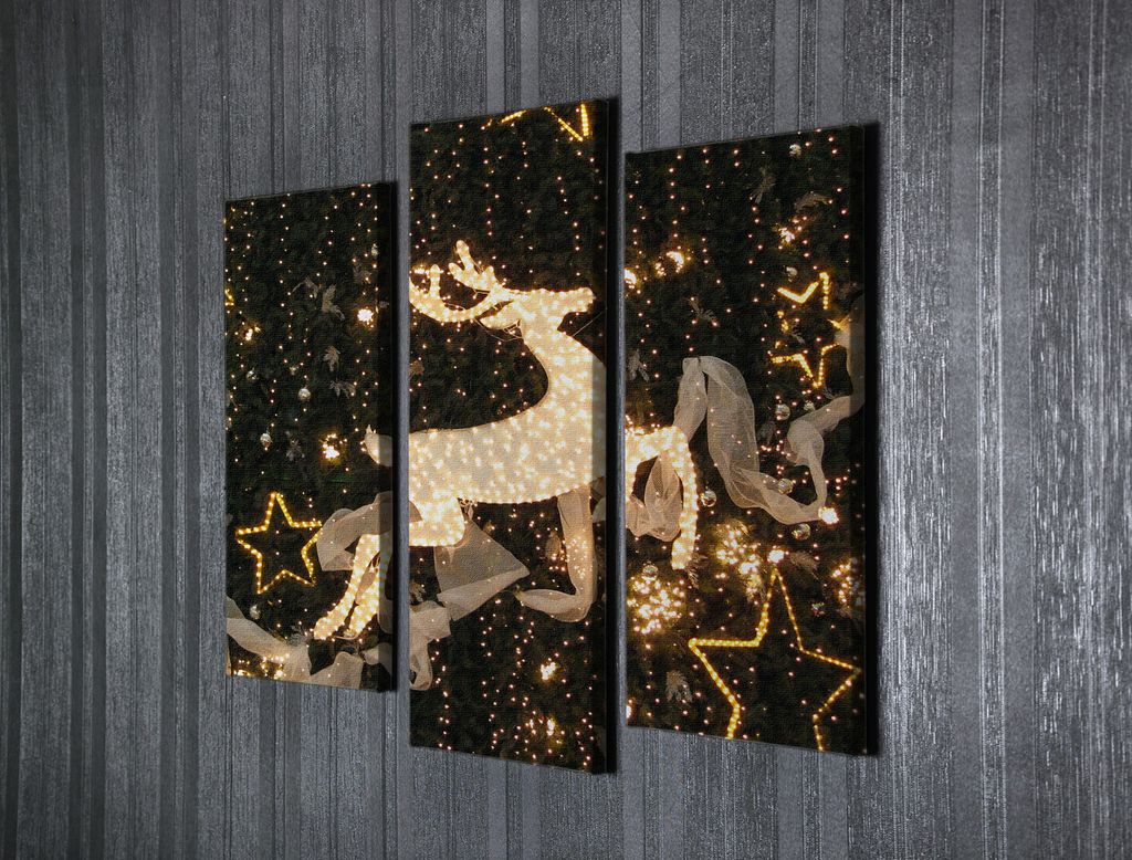 Wallity, Halbmond- CHB1037, Bunt, Leinwandbilder, 66 x 45 cm, 100% Leinwand