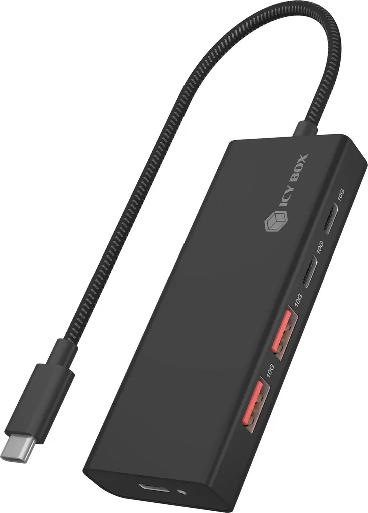 IcyBox IB-Hub1436-CPD Hub 4 Ports USB 3.2 avec Power Delivery 100W