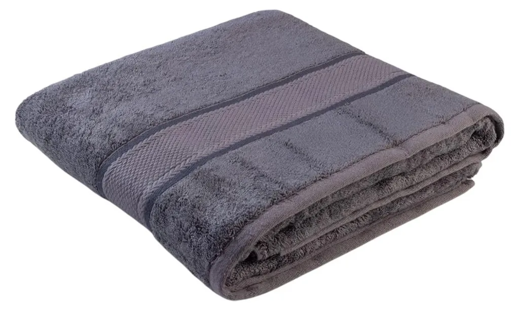 ARTG Serviette de bain bambou LT3150 gris foncé taille unique luxe