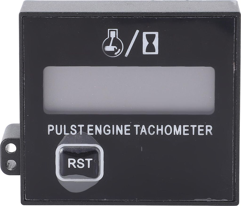 Kleiner digitaler Motordrehzahlmesser mit Clip Wasserdichtigkeit Induktiv Kettensäge Tacho Messgerät RPM Meter für Motorrad Golf Cart Kart ATV Y...