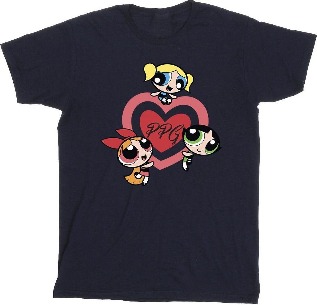 The Powerpuff Girls - T-Shirt für Herren BI55089 (3XL) (Dunkles Marineblau)