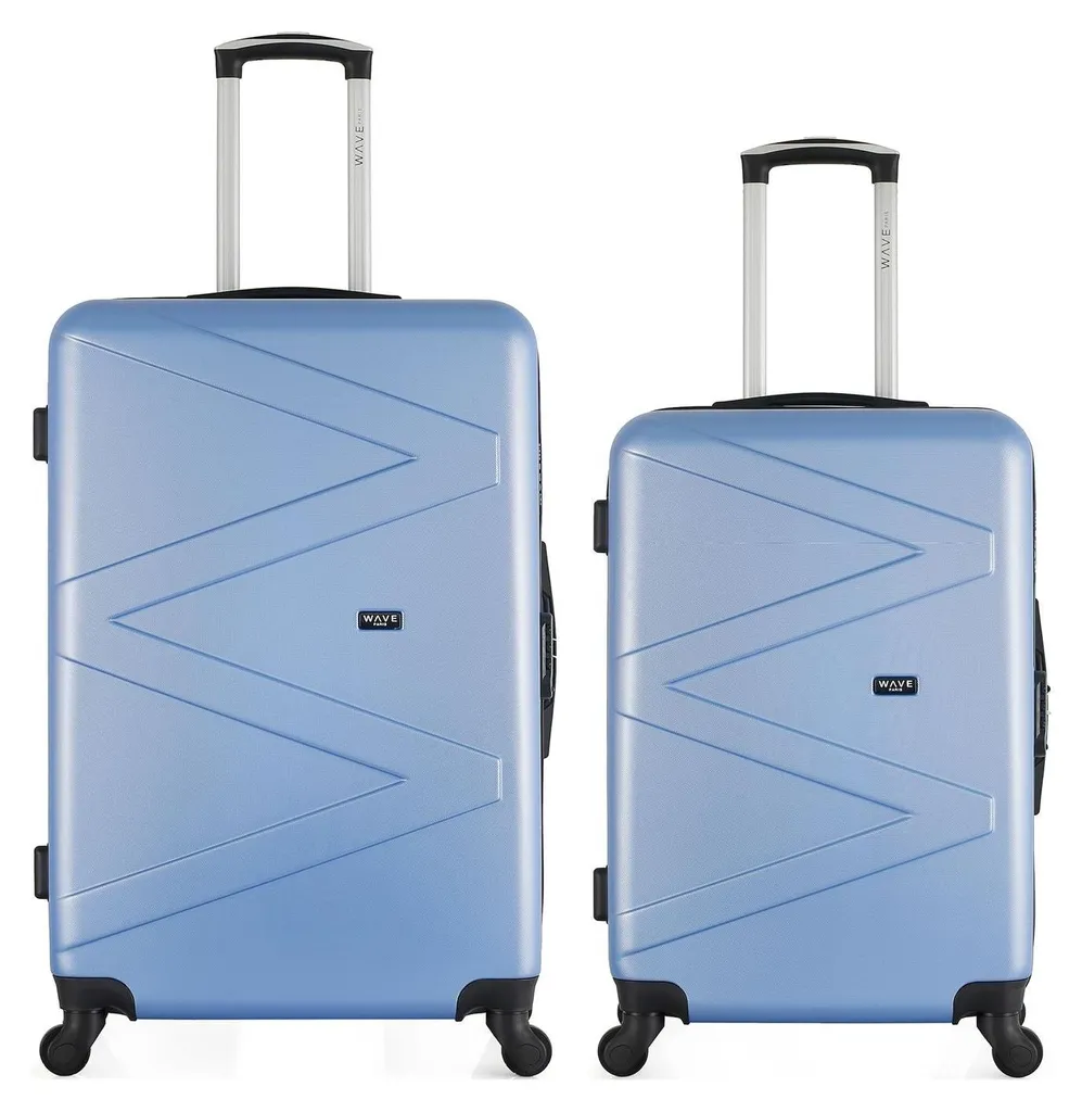 Valises WAVE PARIS AMAZONE Rigides et Légères avec Roues Silencieuses