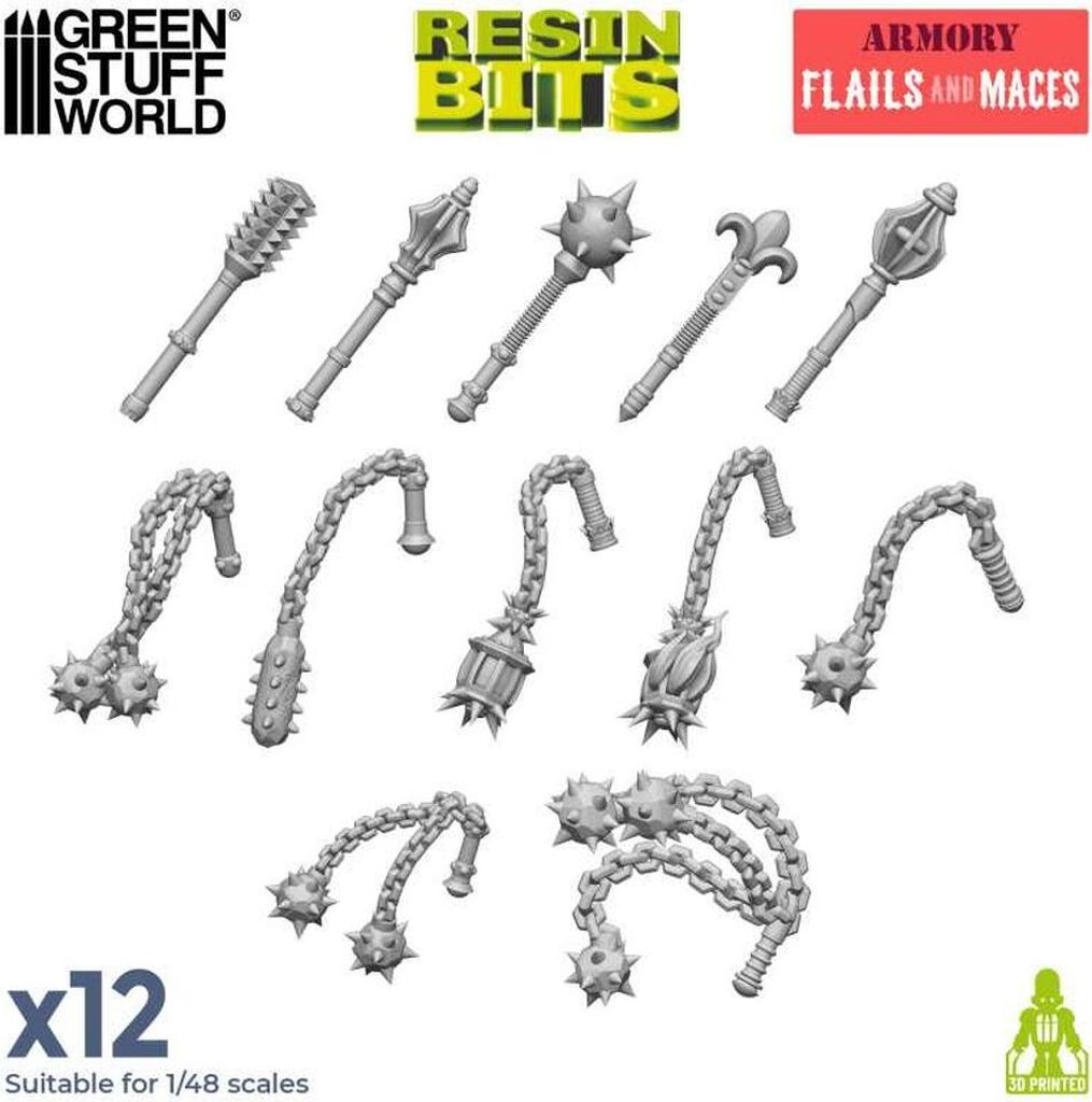 3D - Printed Set - Flails and Maces