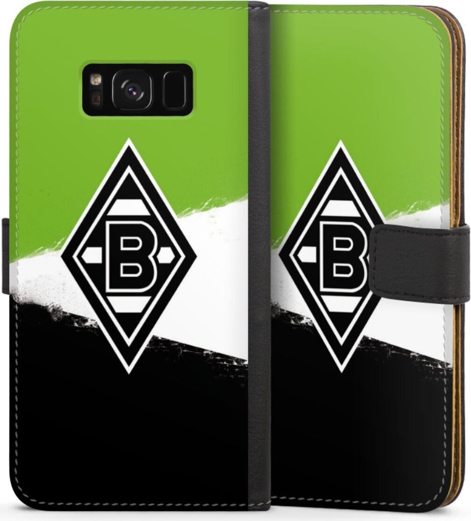 DeinDesign Klapphülle für Samsung Galaxy S8 Plus Handytasche Lederhülle Tasche Borussia Mönchengladbach Offizielles Lizenzprodukt BMG