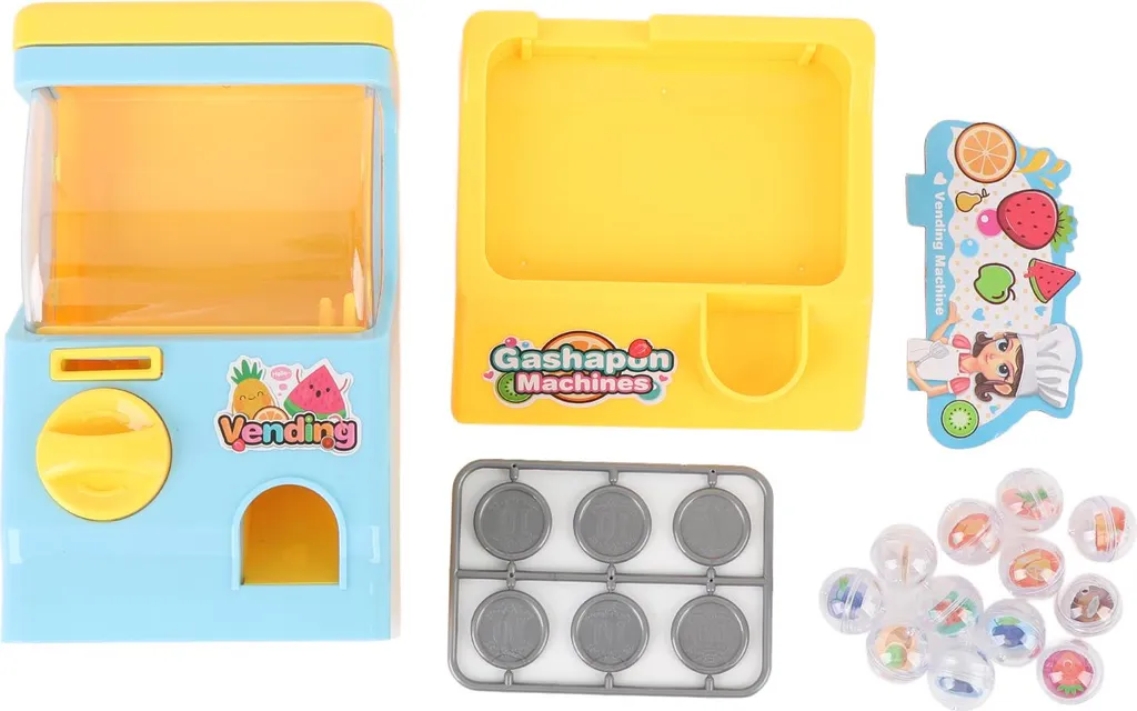 Macchina a capsule in miniatura per l'educazione dei bambini da tavolo per ragazzi e ragazze Blu