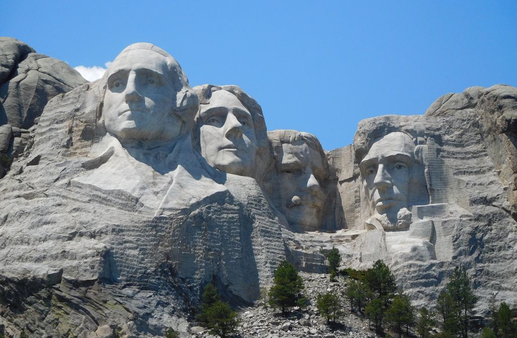 hansepuzzle 102245 - Mount Rushmore Nationaldenkmal Puzzle, 500 Teile, Natur, 46,0 x 30,0cm mit hochwertiger Aufbewahrung, Kartonbox & Beutel