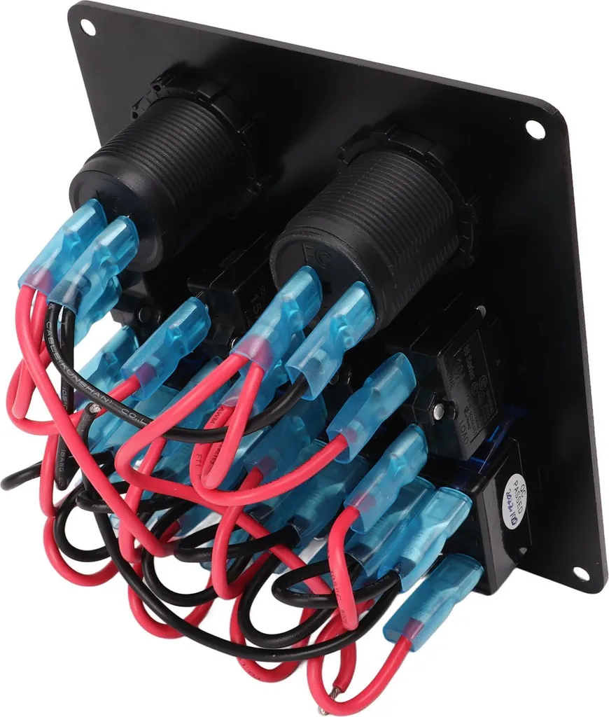 Panneau interrupteurs 4 vitesses étanche avec chargeur USB double