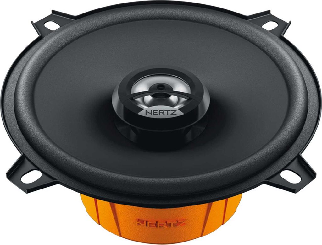 A studio shot of a car speaker.