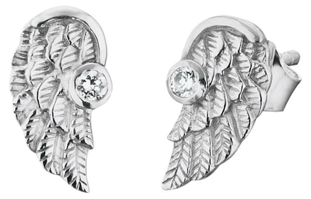 Herzengel HEE-WING-ZI Mädchen Ohrstecker Flügel Silber Produktbild 