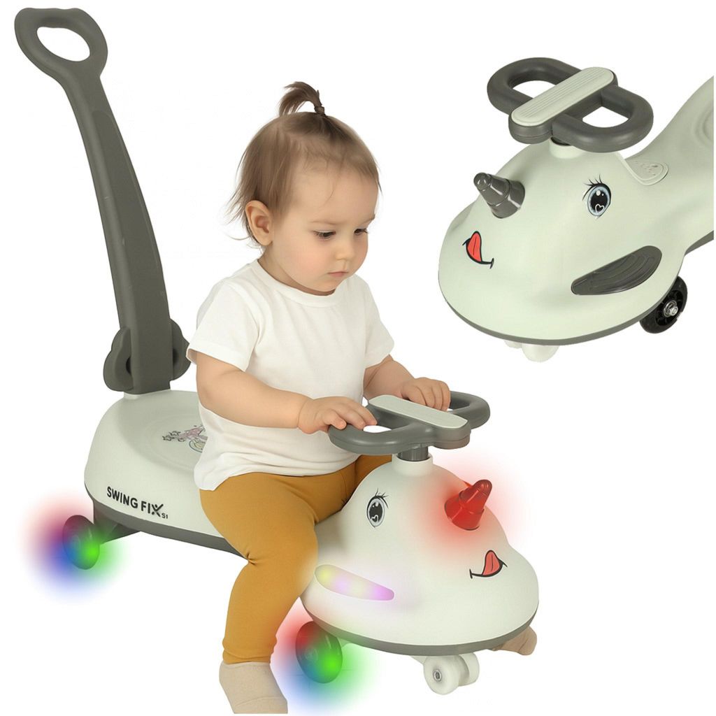 LED-Gravity-Roller Swing FIX S1 mit Haltegriff, grau, max. 65 kg