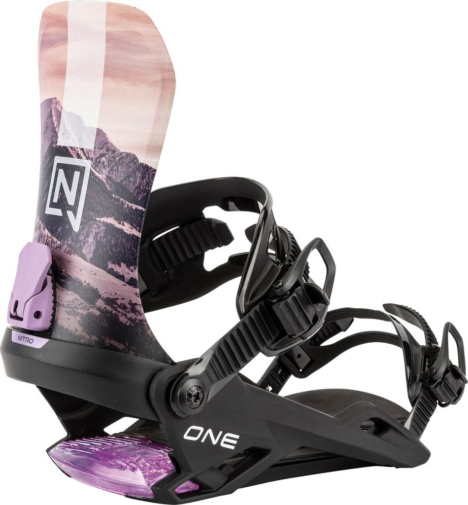 Nitro Herren Snowboardbindung ONE, Größe:L, Farben:sunrise