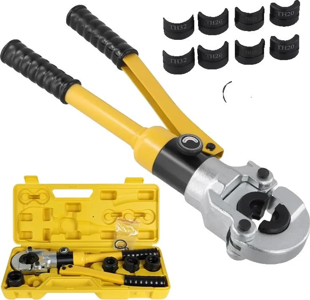 Outil de sertissage haute résistance avec tête pivotante 360° 16-32mm