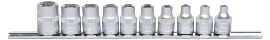 KS Tools 3/8 TX-E Stecknuss-Satz, 10-tlg, E5-E18