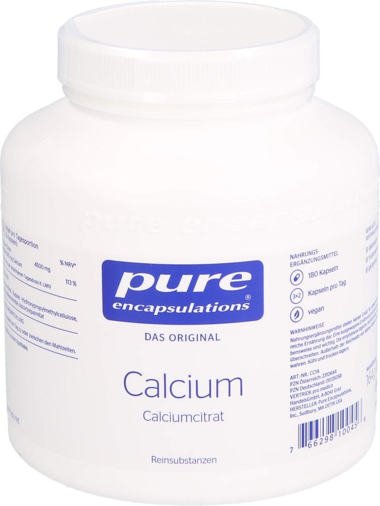 Pure Encapsulations Kalciové kapsule, 180 kapsúl Obrázok produktu 
