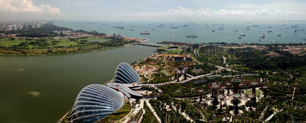 hansepuzzle 35541 - Singapur Panorama-Puzzle 2000 Teile | Gebäude Puzzle, 2028 Teile, Gebäude, 60,0 x 46,0cm mit hochwertiger Aufbewahrung, Karto...