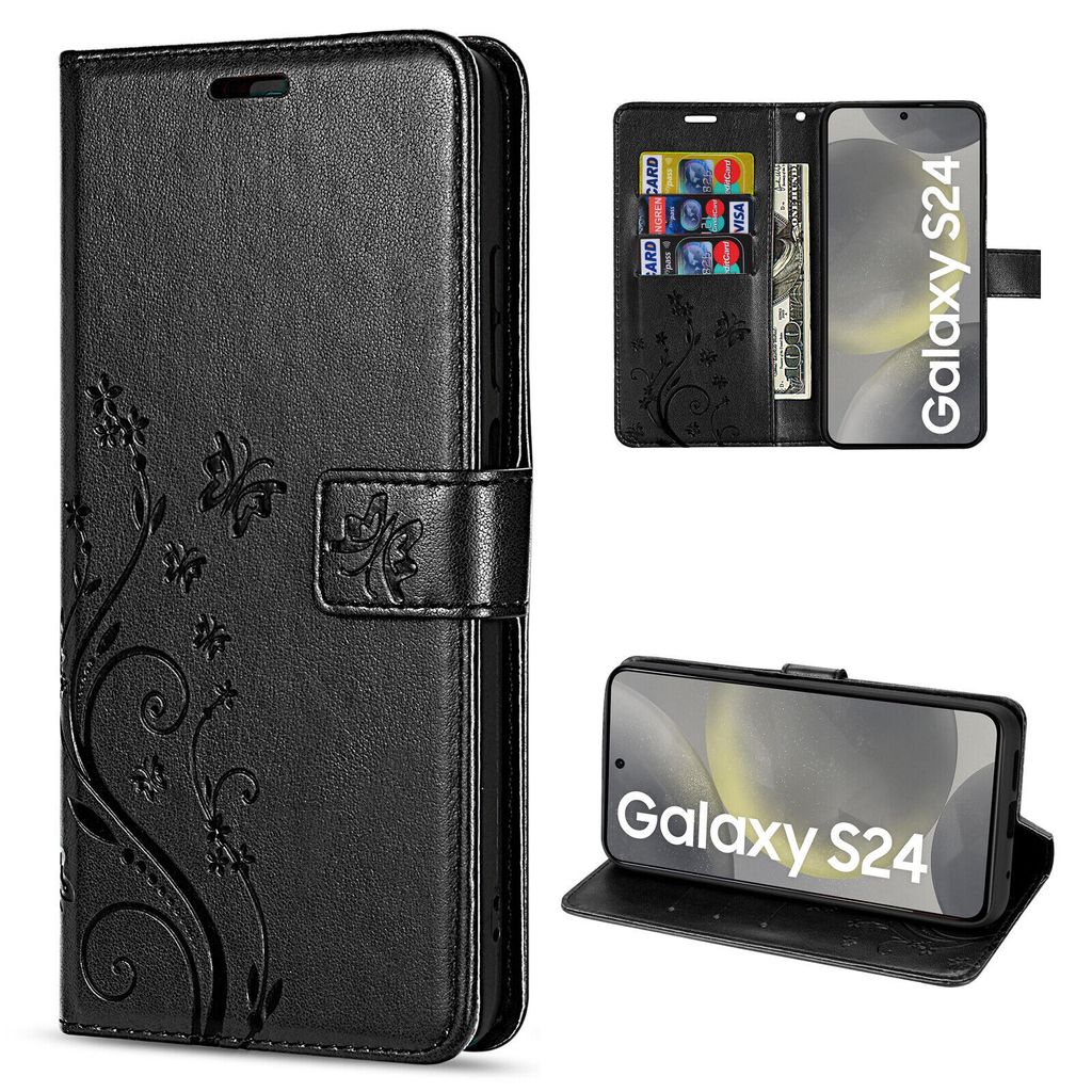 Hülle für Samsung Galaxy S24 Handyhülle Handy Tasche Wallet Produktbild 