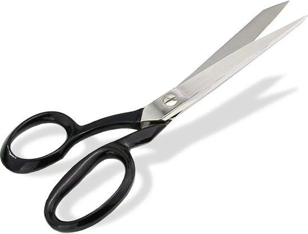 Couteau de couturier tranchant en inox noir laqué finition premium
