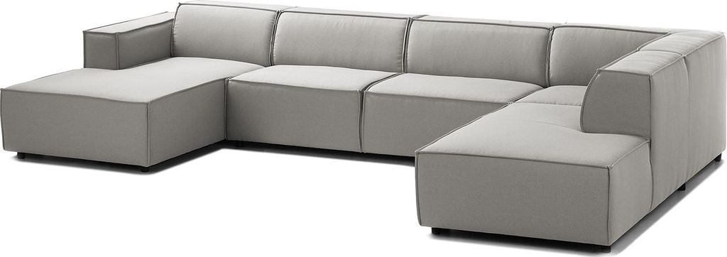 home24 Wohnlandschaft mit Longchair & Ottomane